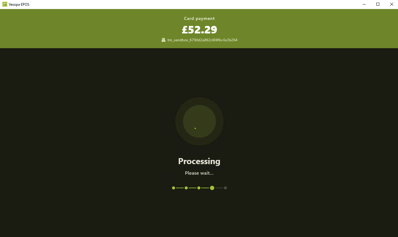 DOJO PaymentSense Integration in Vesopa EPOS